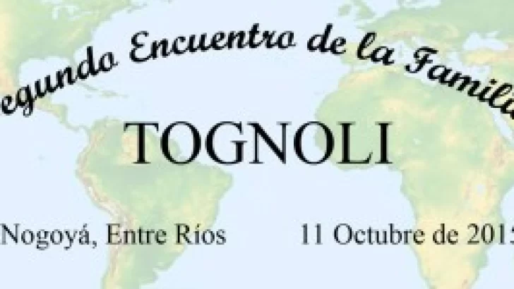 La familia Tognoli presentará un libro sobre sus raíces