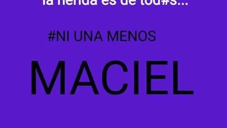 Maciel: marcha “Ni Una Menos” desde la plaza a las 20 horas