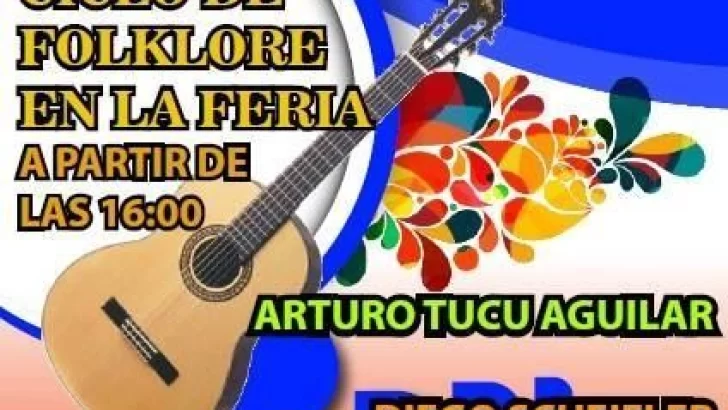 Domingo: Feria de Artesanos y Folklore en vivo en Plaza Del Carmen
