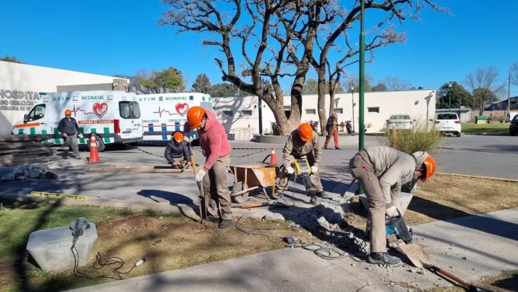 Comenzó la construcción de un nuevo cajero del Banco Santa Fe en Timbúes