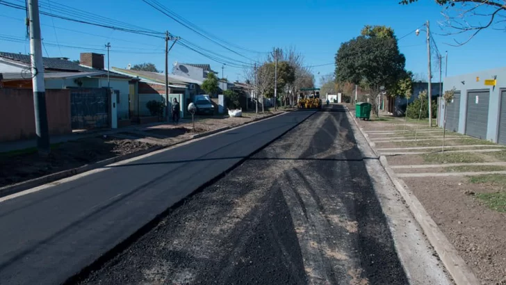 Timbúes avanza con el proyecto Barro Cero y suma calles pavimentadas