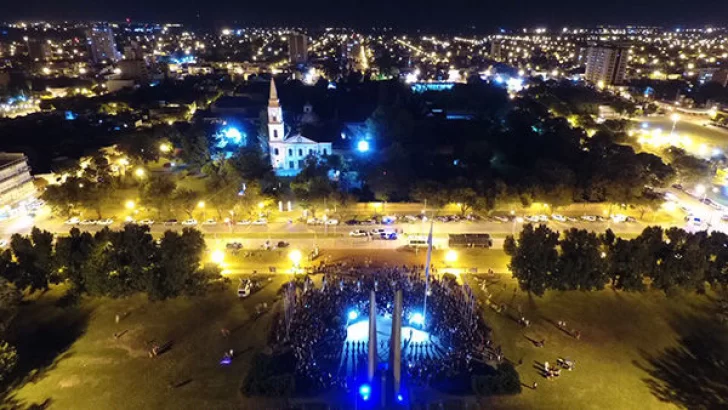 San Lorenzo: Himno nacional desde el Campo de la Gloria a todo el país