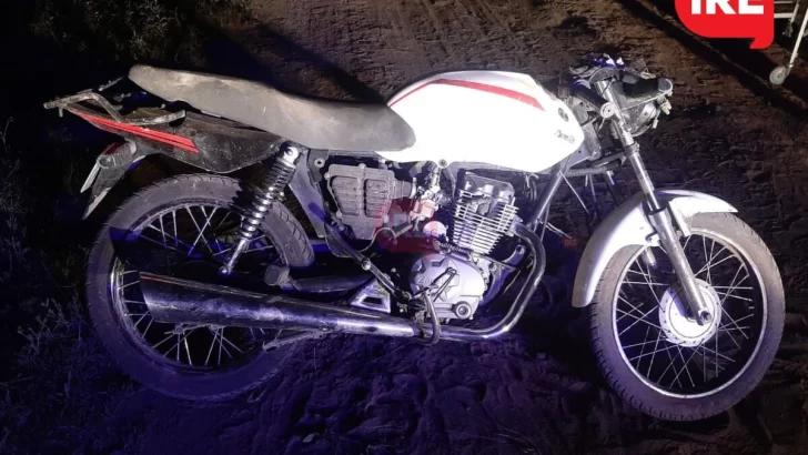 Gaboto: Se cayó de la moto en zona rural y debió ser hospitalizado