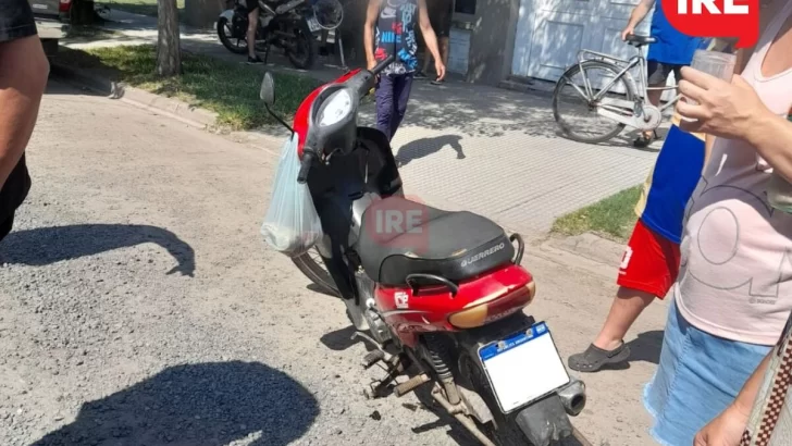 Un vecino de Maciel de 71 años se cayó de la moto y tuvo un fuerte golpe en la cabeza