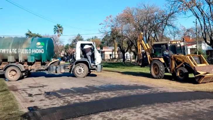 Andino instaló lomos de burro sobre calle Lisandro de la Torre