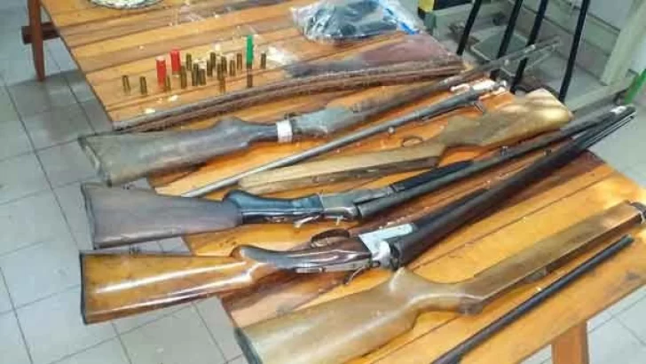 La PDI secuestró un arsenal de armas en Monje