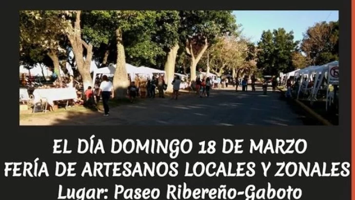 Puerto Gaboto celebrará el día del Artesano en su tradicional paseo