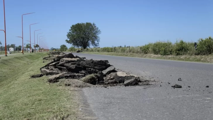 Timbúes inició un Plan de Bacheo y realizó mejoras en desagües