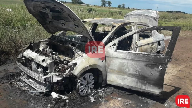 Una mujer fue trasladada de urgencia al incendiarse su auto en ruta 95