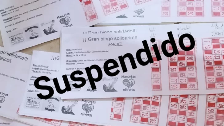 Suspendieron el bingo solidario para las mascotas de la región y Emi