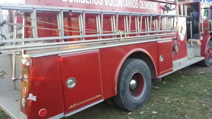 Se incendió una camioneta en cercanías a Maciel