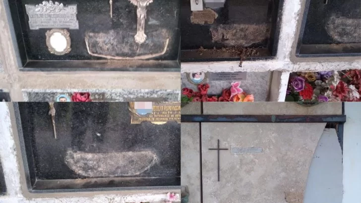 Repudian vandalismo y robo de placas en el cementerio de Carrizales