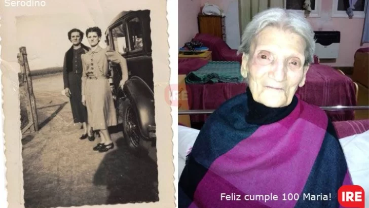 María cumple 100 años y desea que “todos los días sean soleados”