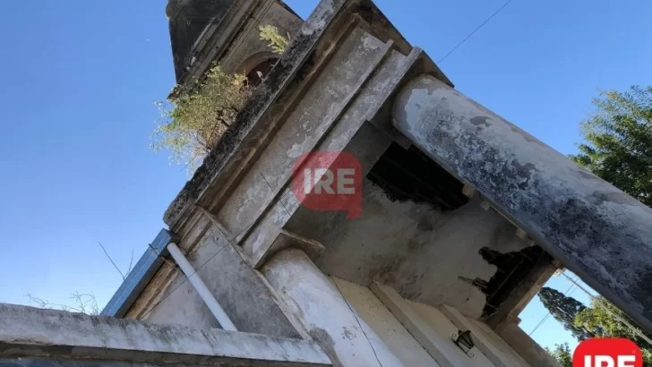 Peligra la historia: Volvió a ceder el techo de la iglesia de Puerto Gaboto