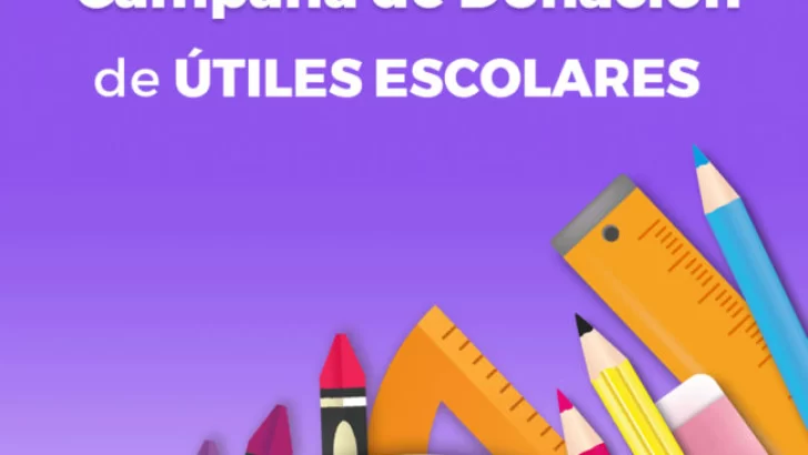 Pueblo Andino: Se lanzó una campaña para donar útiles escolares