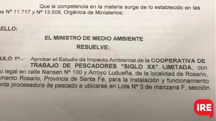 Llegó la habilitación pendiente de la planta procesadora de pescados