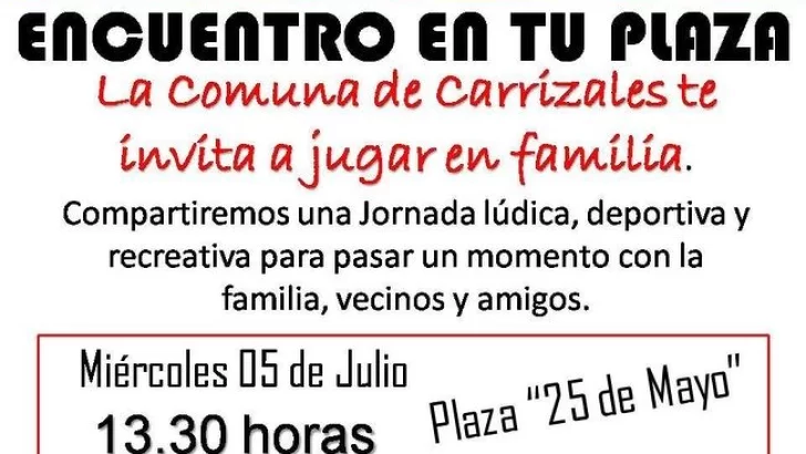 Mañana habrá “Encuentro en la Plaza” de Carrizales