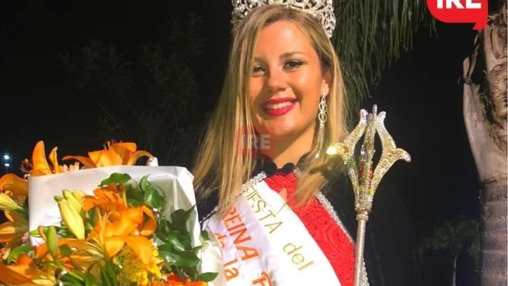 Wanda deslumbró y se trajo la corona de la fiesta de la zanahoria en Cayastá