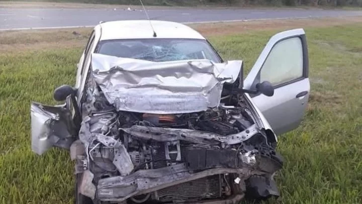 Un policía resultó herido tras chocar una máquina en Maciel