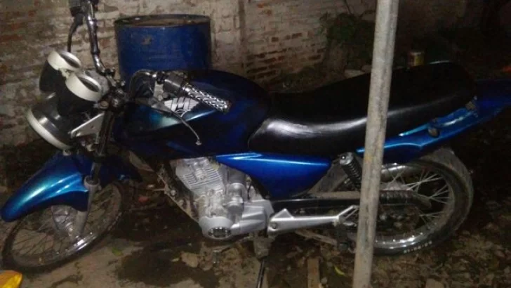 Recuperaron una moto robada y se señaló a un joven Timbuense