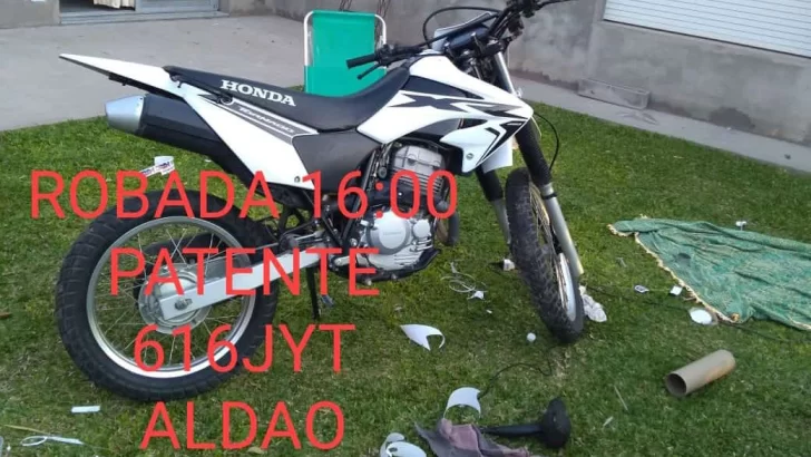 Robaron una moto en Aldao y lograron recuperarla en San Lorenzo