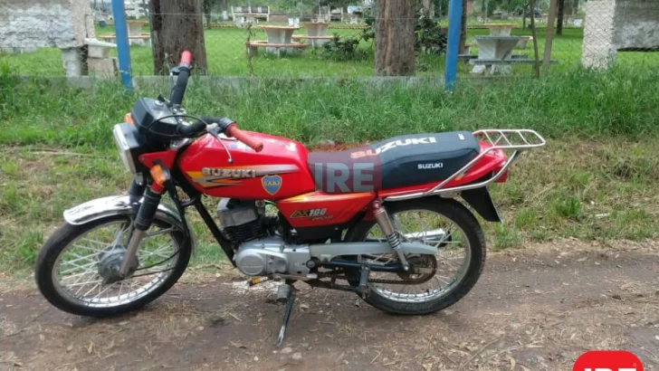 La policía recuperó en La Ribera una moto con pedido de secuestro