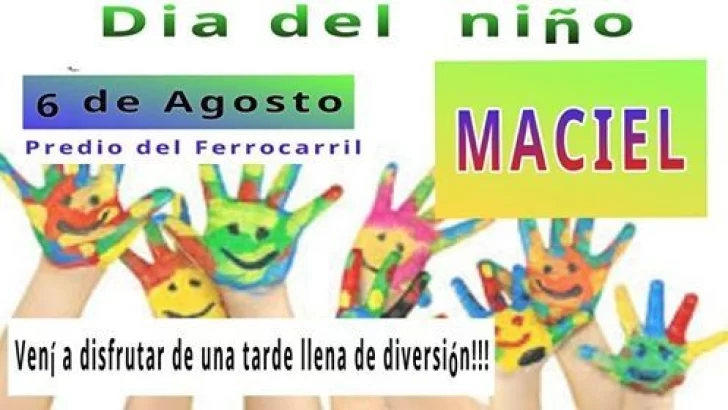 Maciel: Organizan actividades por el día del niño