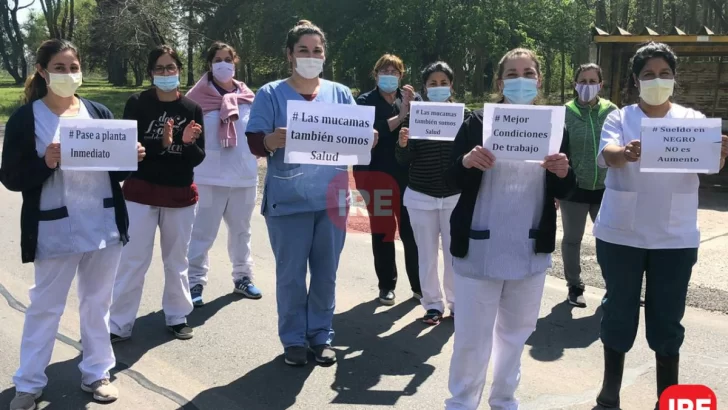 Corte de ruta y manifestación de enfermeros por la recomposición salarial
