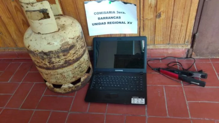 Robo, allanamientos y detención en Barrancas: Son vecinos del pueblo