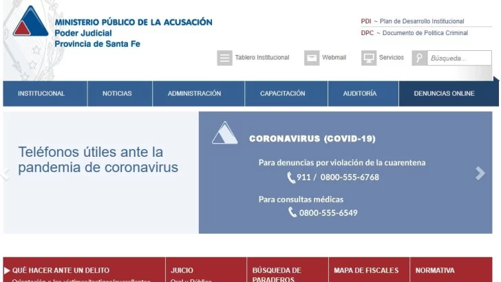 Se podrán realizar denuncias de manera online ante el MPA