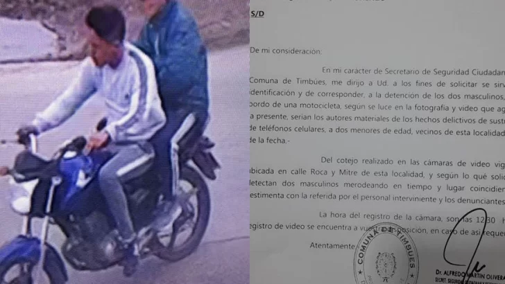 Identificaron a dos delincuentes que le robaron celulares a dos menores