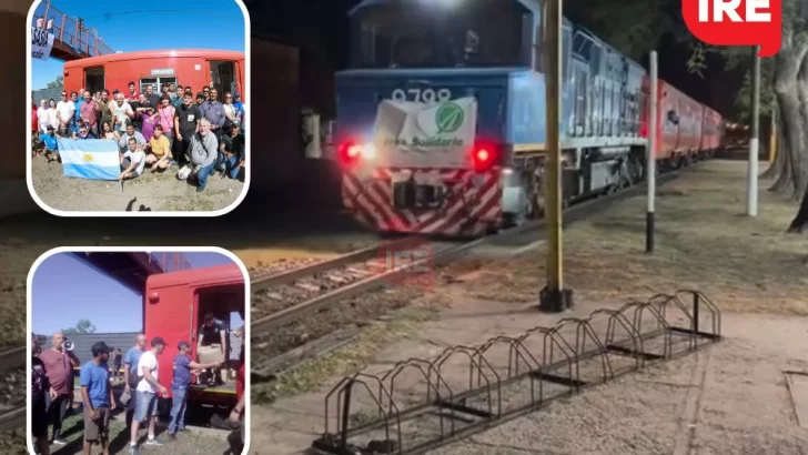 El tren solidario frenó en Oliveros y dejó el sueño del servicio entre pueblos