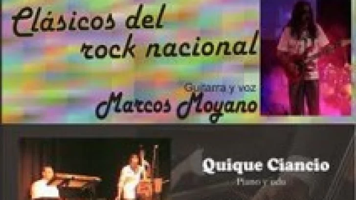 Espectáculo de música contemporánea y rock nacional en la Biblio de Oliveros