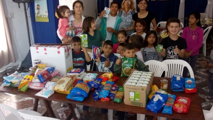 Las donaciones de “Un dia para dar” ya llegaron al comedor infantil