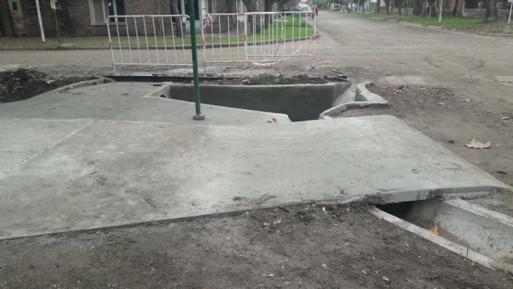 Realizaron obras de refacción frente a la primaria y al jardín 100