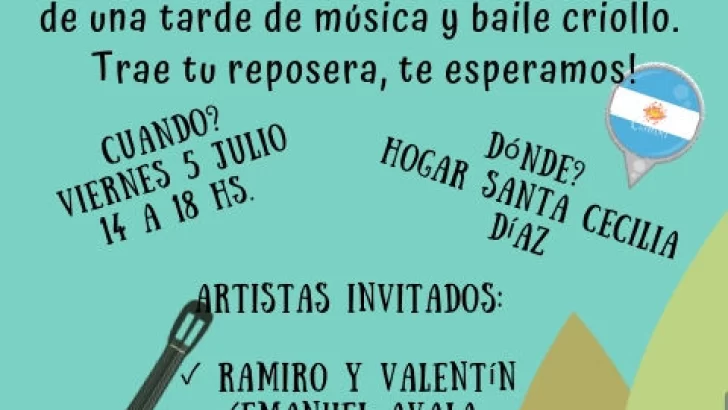 El hogar invita a una gran mateada por la independencia