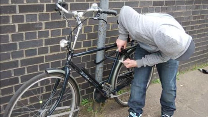 Robó una bicicleta y quedó registrado por las cámaras