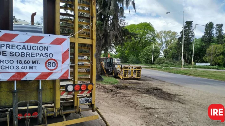 Se suspendieron las obras en el puente de Villa La Ribera