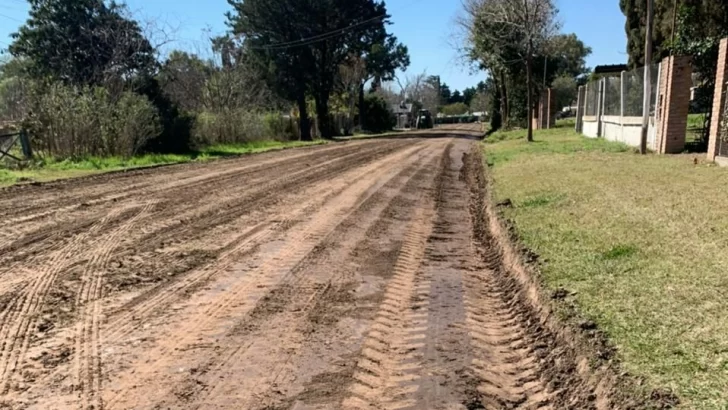 Luego del reclamo la comuna de Oliveros abrió e iluminó calle Belgrano