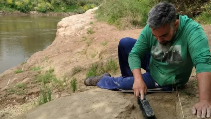 Encontraron en Andino más restos y hasta una cueva paleontológica