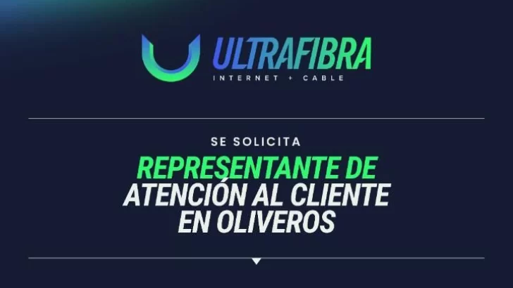La empresa de internet Ultra busca personal para su oficina en Oliveros