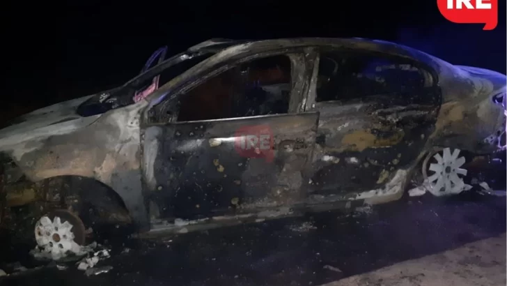 Un remisero de Monje terminó hospitalizado con quemaduras tras incendiarse su auto