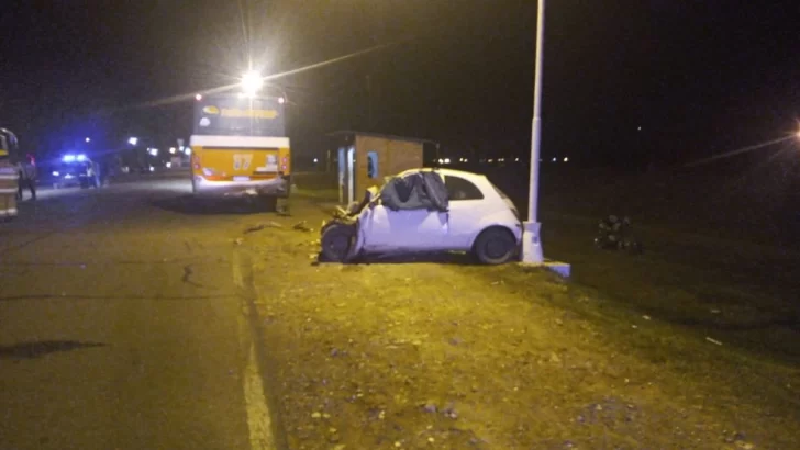 Falleció el acompañante del auto que chocó contra el Tata Rápido en Maciel