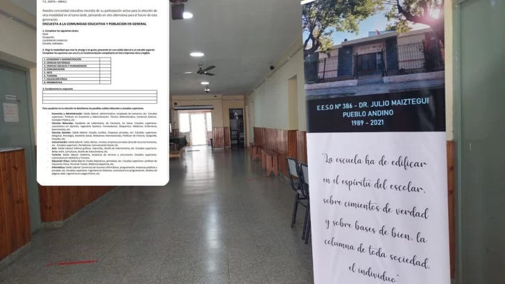 Informática y educación física fueron las modalidades más elegidas para la secundaria de Andino