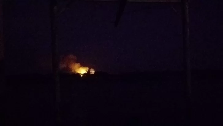 Incendio de pastizales en las islas frente a Gaboto: Creen que fue intencional