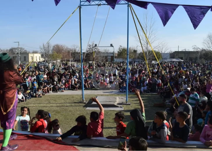 Serodino celebra el Día del Niño en el Playón con olimpiadas, kermes y circo