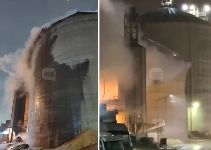 Se incendió un silo en la planta de Vicentín en San Lorenzo