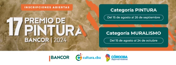 Premio de Pintura Bancor 2024: Convocatoria abierta para artistas y muralistas de todo el país