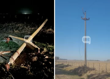 Robaron mil metros de cables en la zona rural de Barrancas y dejaron el sector sin luz