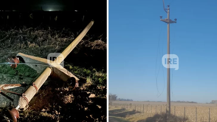 Robaron mil metros de cables en la zona rural de Barrancas y dejaron el sector sin luz